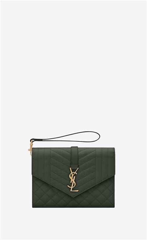 ysl envelope matelassé clutch|ENVELOPE FLAP pouch in MIX MATELASSÉ GRAIN DE .